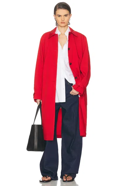 Totême Light Spring Trench Coat In Red