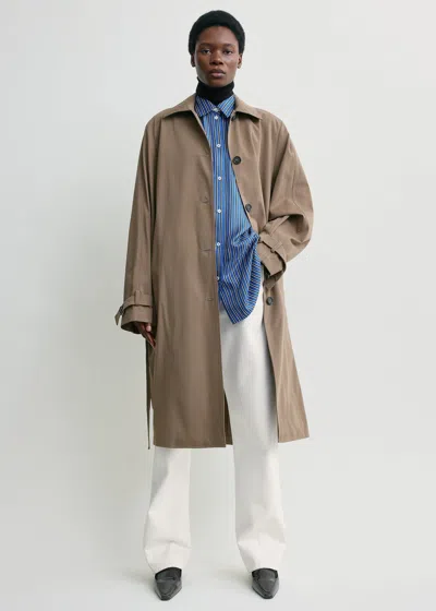 Totême Lightweight Spring Trench Coat In Neutral