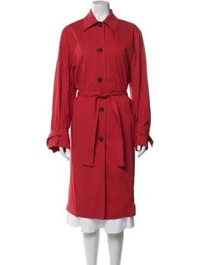 Pre-owned Totême Light Spring Trench Trench Coat In Red