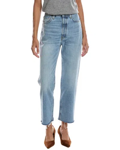 Totême Toteme Light Wash Cropped Jean In Blue
