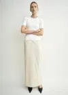 Totême Off-white Straight Midi Skirt In White