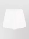 Totême Lightweight Summer Shorts Featuring Pockets In White