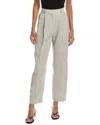 Totême Toteme Linen-blend Trouser In Gray