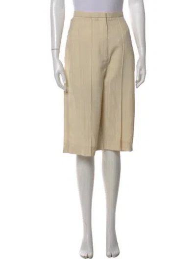 Pre-owned Totême Linen Knee-length Shorts W/ Tags In Neutral