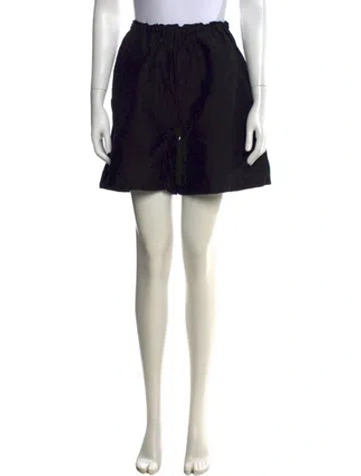 Pre-owned Totême Linen Mini Shorts In Black