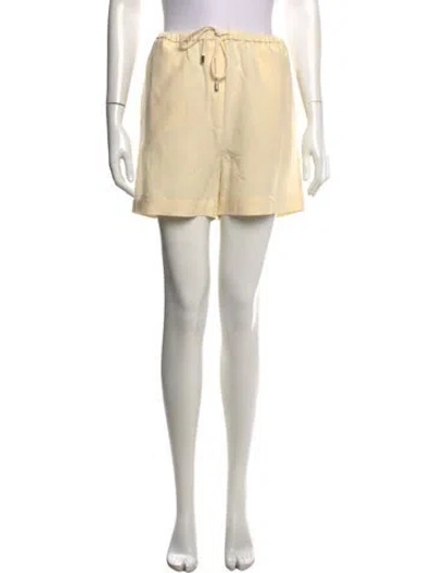 Pre-owned Totême Linen Mini Shorts In Neutral