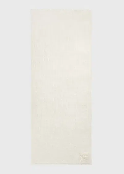 Totême Linen Sarong White In Gray