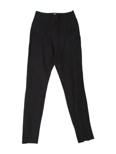 Pre-owned Totême Linen Skinny Leg Pants In Black