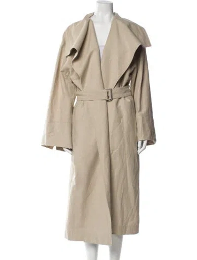 Pre-owned Totême Linen Trench Coat In Neutrals