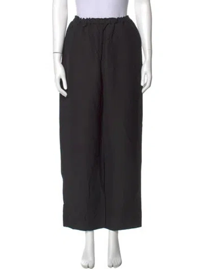 Pre-owned Totême Linen Wide Leg Pants In Gray