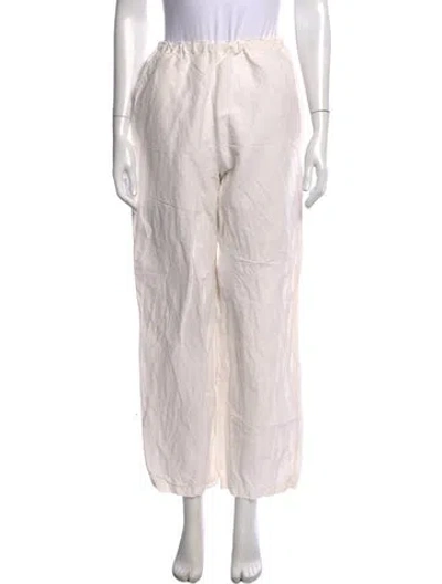 Pre-owned Totême Linen Wide Leg Pants In Neutrals