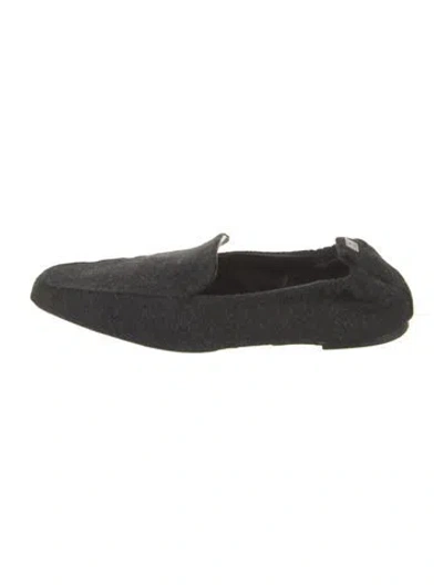 Pre-owned Totême Loafers In Black
