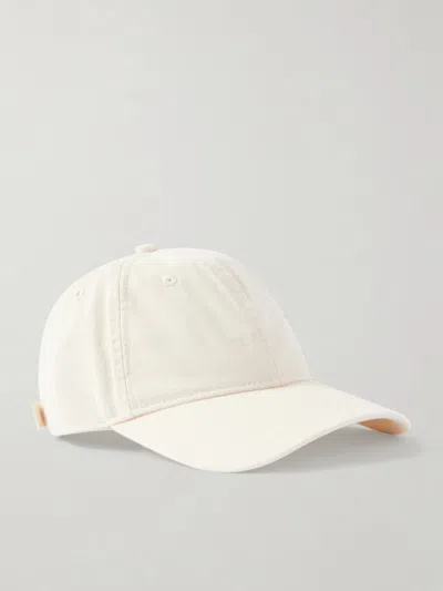 Totême Logo Embroidered Curved Peak Hat In White
