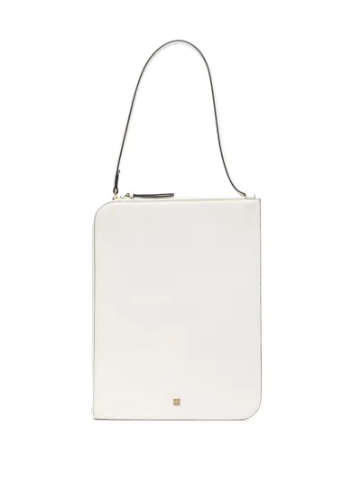 Totême Logo-plaque Slim Shoulder Bag In Neutrals