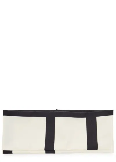 Totême Toteme Logo-monogrammed Jersey Headband In White