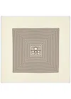 Totême Centered Monogram Silk Scarf Macadamia In Brown