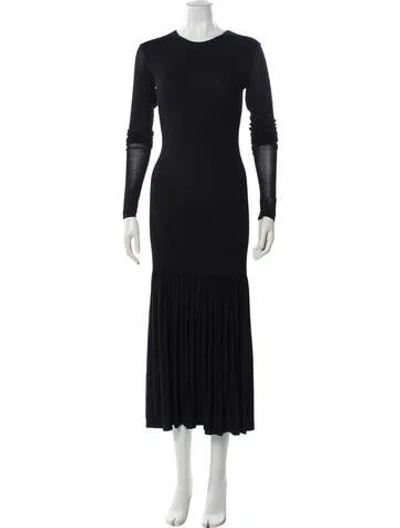 Pre-owned Totême Lomello Long Dress In Black