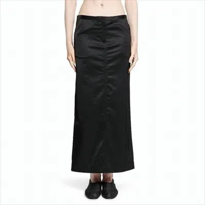 Totême Long Black Skirt With Straight Silhouette