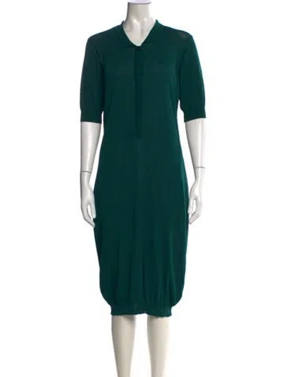 Pre-owned Totême Long Dress In Green