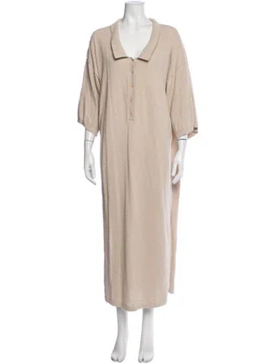 Pre-owned Totême Long Dress In Neutrals