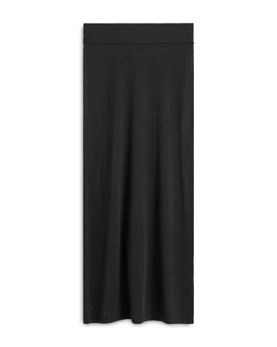 Totême Long Knit Skirt In Black