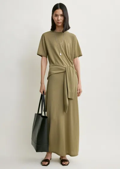Totême Long Knit Skirt Desert In Animal Print
