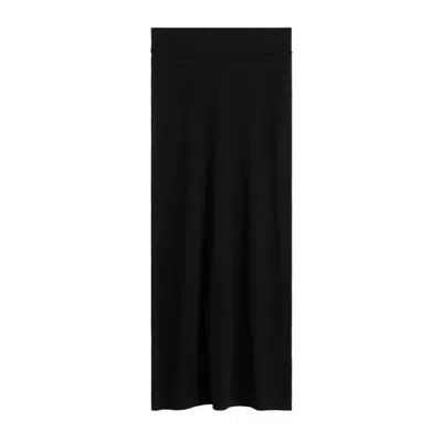 Totême Long Knit Skirt For Women In Gray