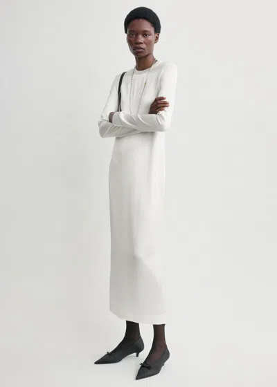 Totême Long Satin Dress White