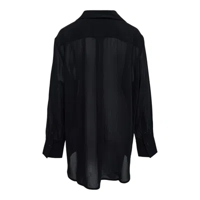 Totême Long Scarf Blouse In Burgundy