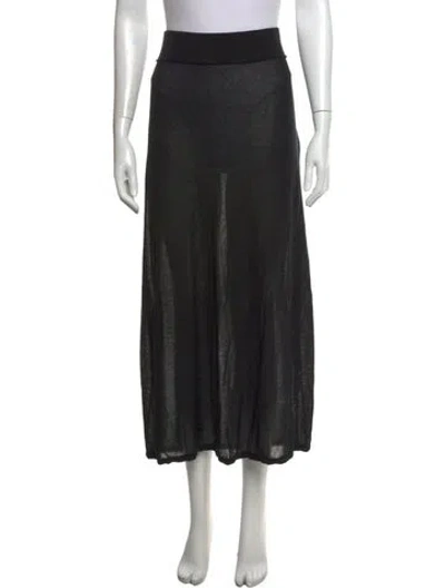 Pre-owned Totême Long Skirt In Black