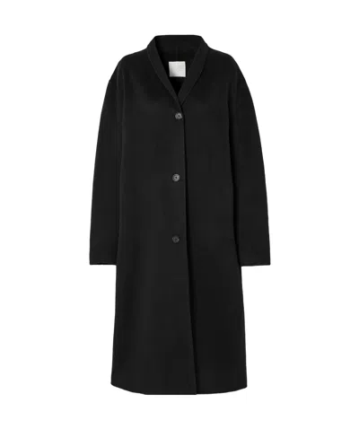 Totême Long Sleeve Coat In Black
