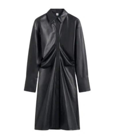 Totême Long Sleeve Dress In Blue