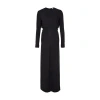 Totême Long Sleeve Slouch Waist Viscose Dress