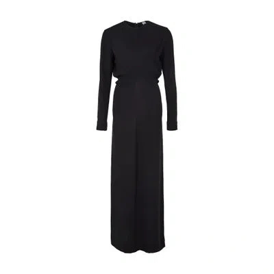 Totême Long Sleeve Slouch Waist Viscose Dress