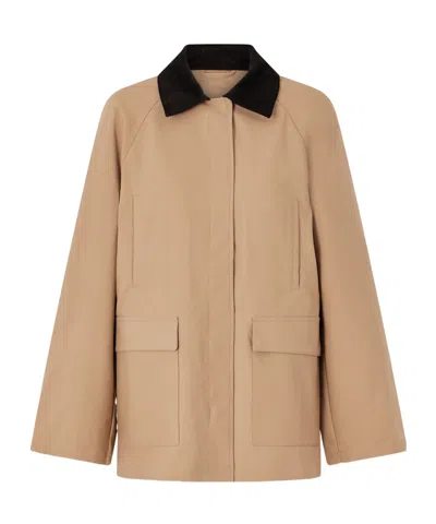 Totême Long Sleeve Jacket In Brown