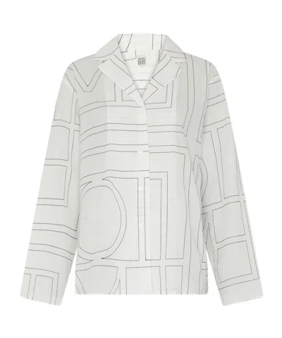 Totême Long Sleeve Shirt In Gray