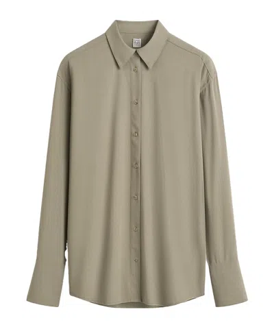 Totême Long Sleeve Shirt In Green
