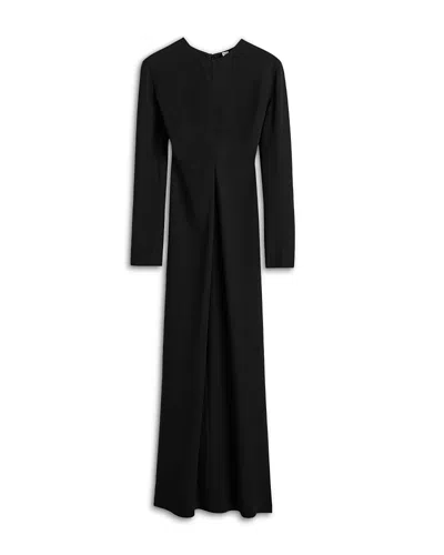 Totême Long Sleeve Slouch Waist Dress In Black