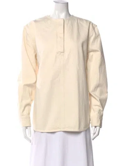 Pre-owned Totême Long Sleeve Top W/ Tags In Neutral