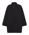 Totême Toteme Women Black Organic Cotton Oversized Trench Jacket In Black