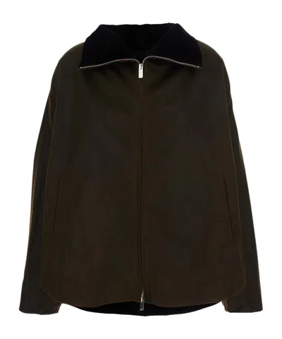 Totême Long-sleeved Casual Jacket In Green
