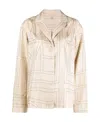 Totême Toteme Monogram Silk Shirt