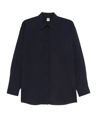 Totême Long-sleeved Shirt In Blue