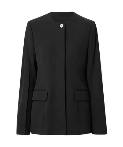 Totême Long-sleeved Suit Jacket In Black