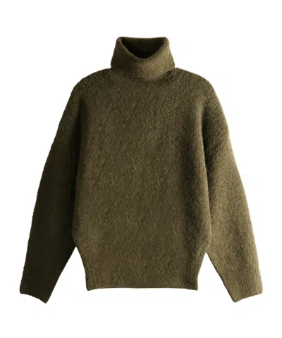Totême Long-sleeved Sweater In Green