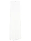 Totême Toteme Long Sleeveless Cotton Dress In White