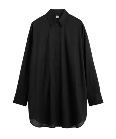 Totême Long Summer Shirt Black
