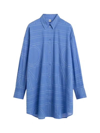 Totême Toteme Long Summer Shirt Cobalt