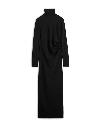 Totême Long Twist Dress In Black