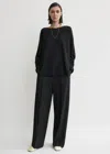 Totême Longline Knit Black In Black